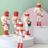 5PCS Handicraft Soldier Doll Painted Handcraft Figurine Christmas Nutcracker  Desktop Decoration