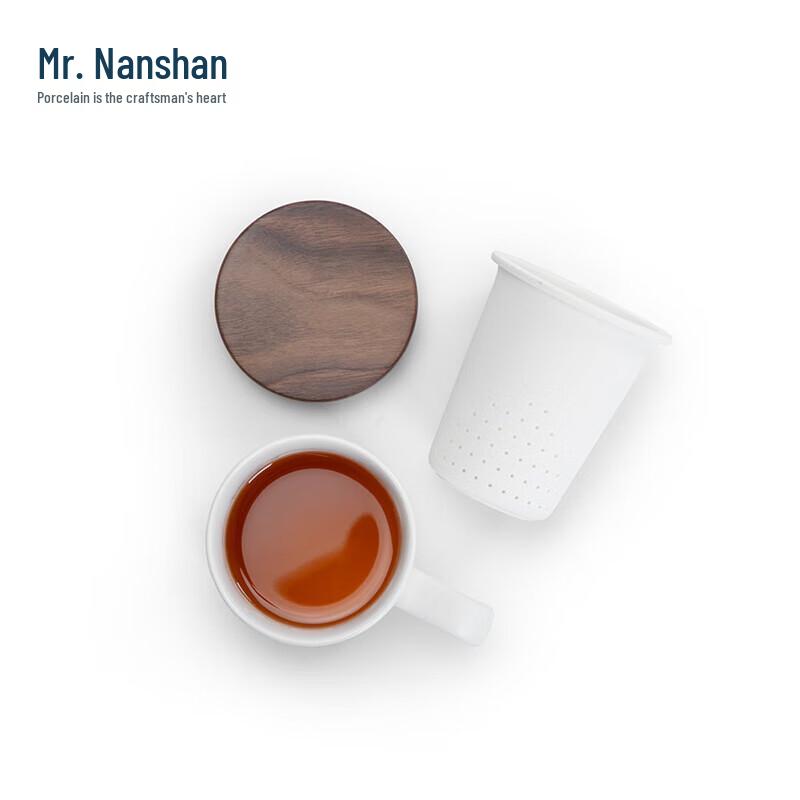 Mr. Nanshan 360ml Ceramic Tea Mug with Filter