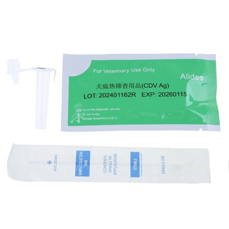 Kituri de Testare pentru Câini Pisici Pahar de Unică Folosință și Sticlă cu Diluant pentru Colectarea Urinei Fecale Detectarea CPV-CDV-FPV-TOXO-CCV