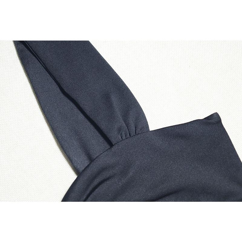 Women's Tight Strap Dress Solid Color Sleeveless Patchwork Mesh Pullover Pleated Backless Street Fishtail Dress