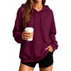 Unisex Hoodie Color Long Sleeve Loose Fit Plus Size Casual Pullover