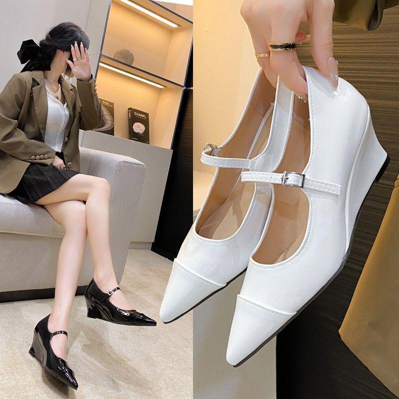 Women's 2025 Autumn/Winter French Wedge Heels - Sexy Royal Sister Style