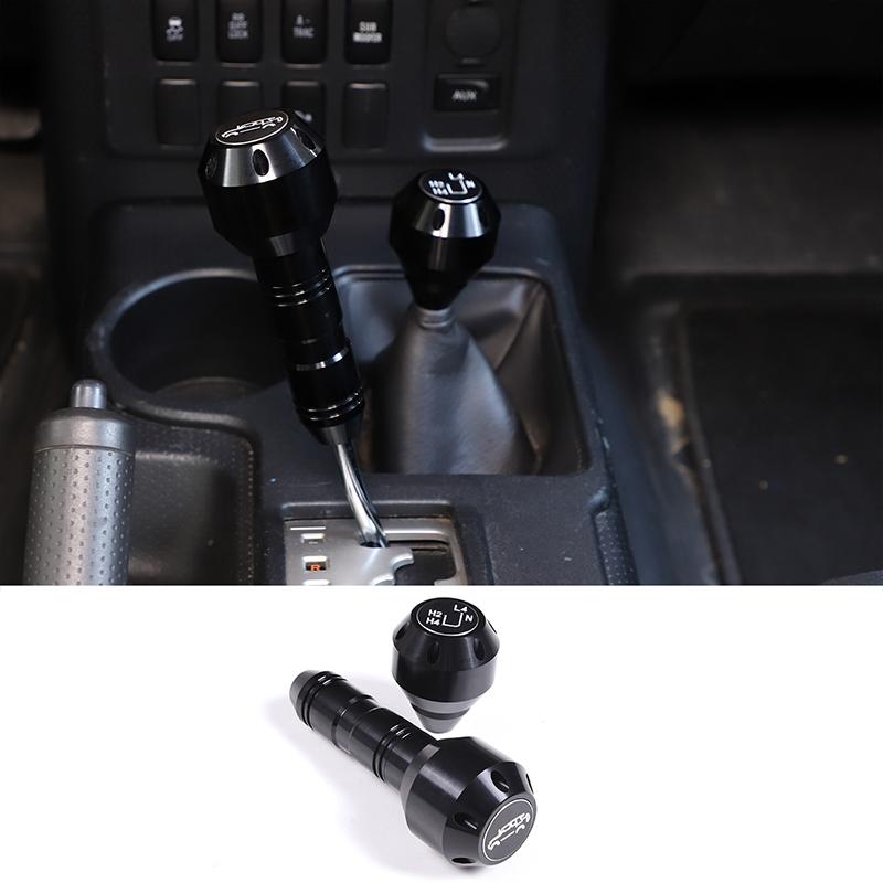 

Car Gear Grip Head Shift Knob Modification For Toyota FJ Cruiser 2007-2026 Aluminum alloy interior Accessories чёрный