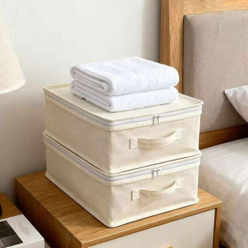 Large Capacity Visible Clothes Storage Box Dust-proof Clothes Moving Box Clothing Storage