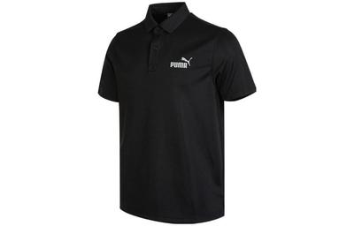 Polo Shirts Men's Black Polo Collar Moderate Straight Fit 671927-01