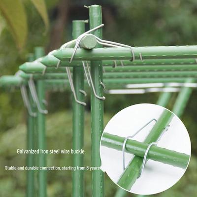 Galvanized Steel Wire Spring Buckle for Greenhouse Frame and Climbing Support