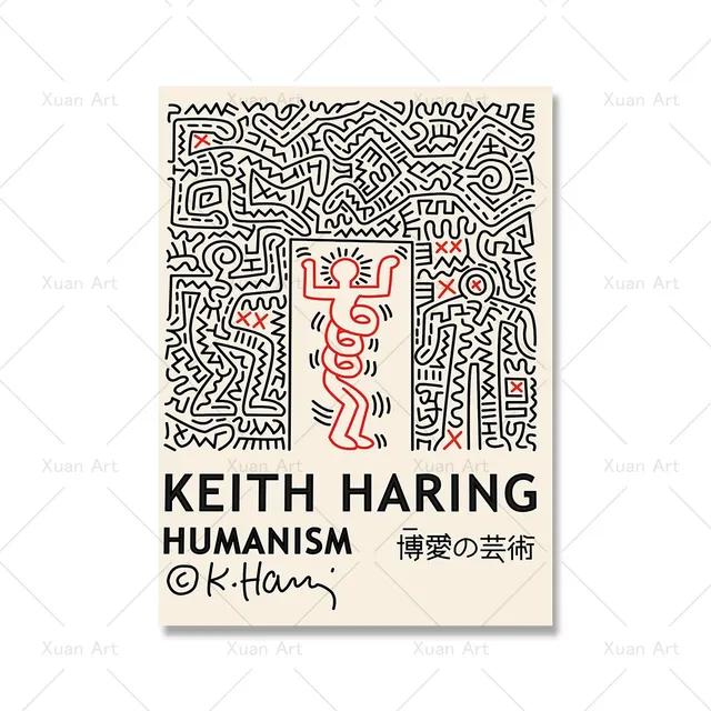 Modern Abstract Aesthetics Wall Art Retro Pop Stick Figure HD Oil On Canvas Poster Print Home Bedroom Living Room Decor Gift No Frame