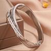 Hot-selling titanium steel bracelet, girls' high-end sense of fashion, popular light luxury in Europe and the United States, Gypsy star love diamond 