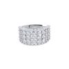 Luxury Retro Super Flash Hollow Full Diamond Open Ring Zircon Ring Jewelry