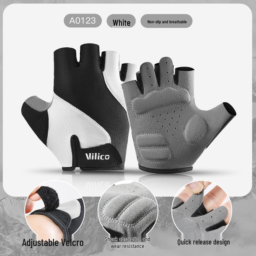 Men's & Women's Breathable Half Finger Cycling and Fitness Gloves