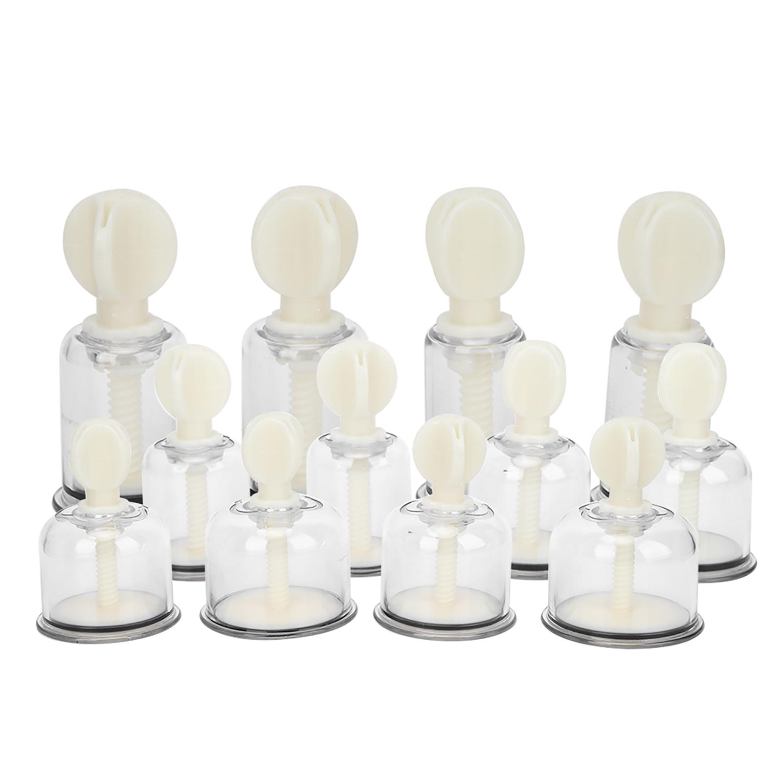 

12 шт. Набор для вакуумного баночного массажа с вращательной акупунктурой и скручиванием рук