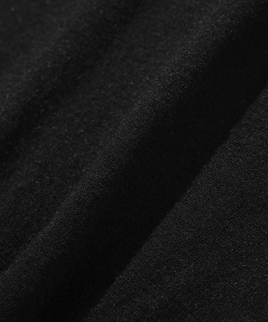 KNITTED (W) Basic Essential Washable Collared Knit Black