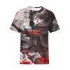 Attack on Titan 3D Digital Print T-Shirt for Anime Fans, Fashion Graphic Tee, Breathable Polyester Short Sleeve Streetwear Tops