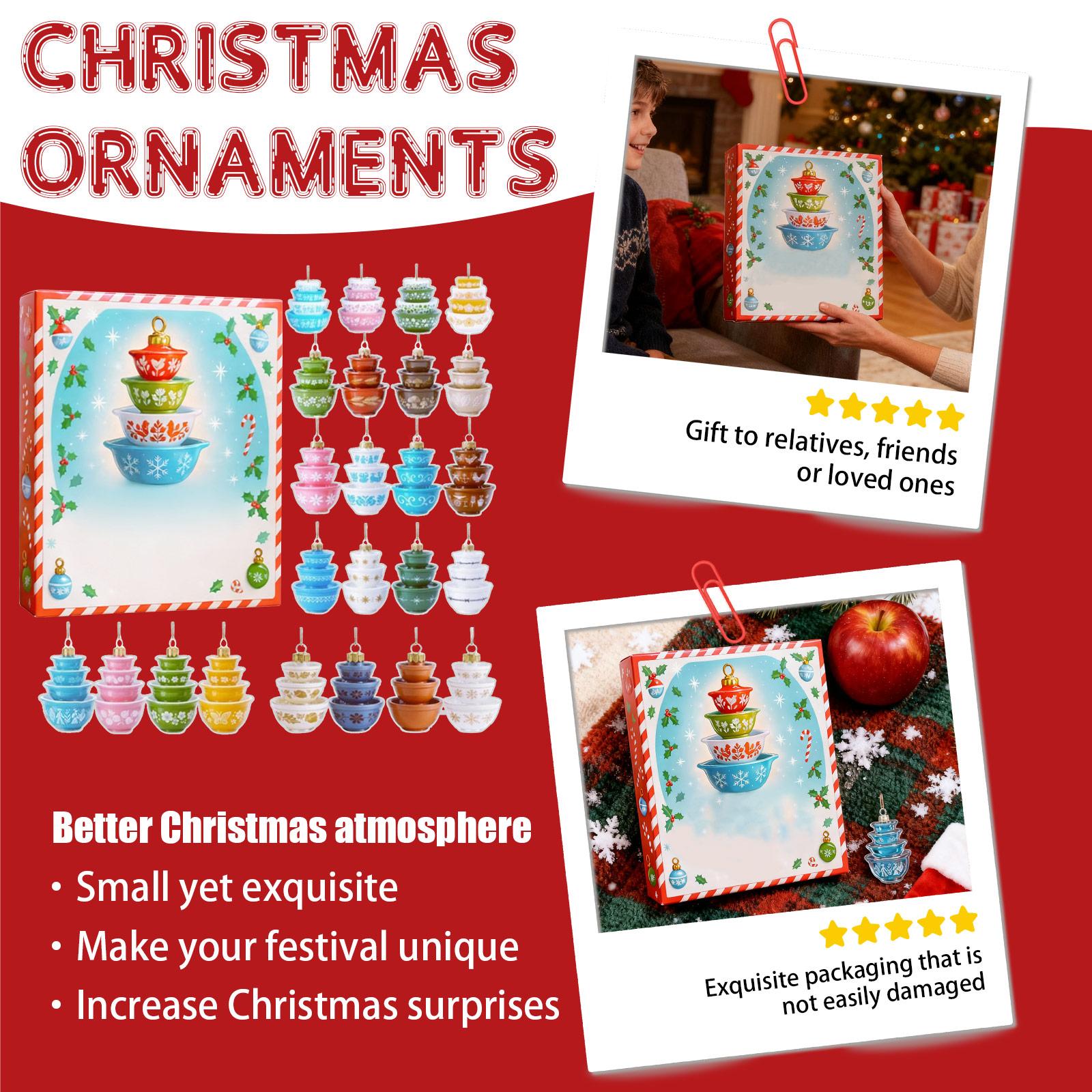 

2d Decorative Arrival Festival Calendar BlindBox Christmas Tree Decoration Acrylic Pendant One Size