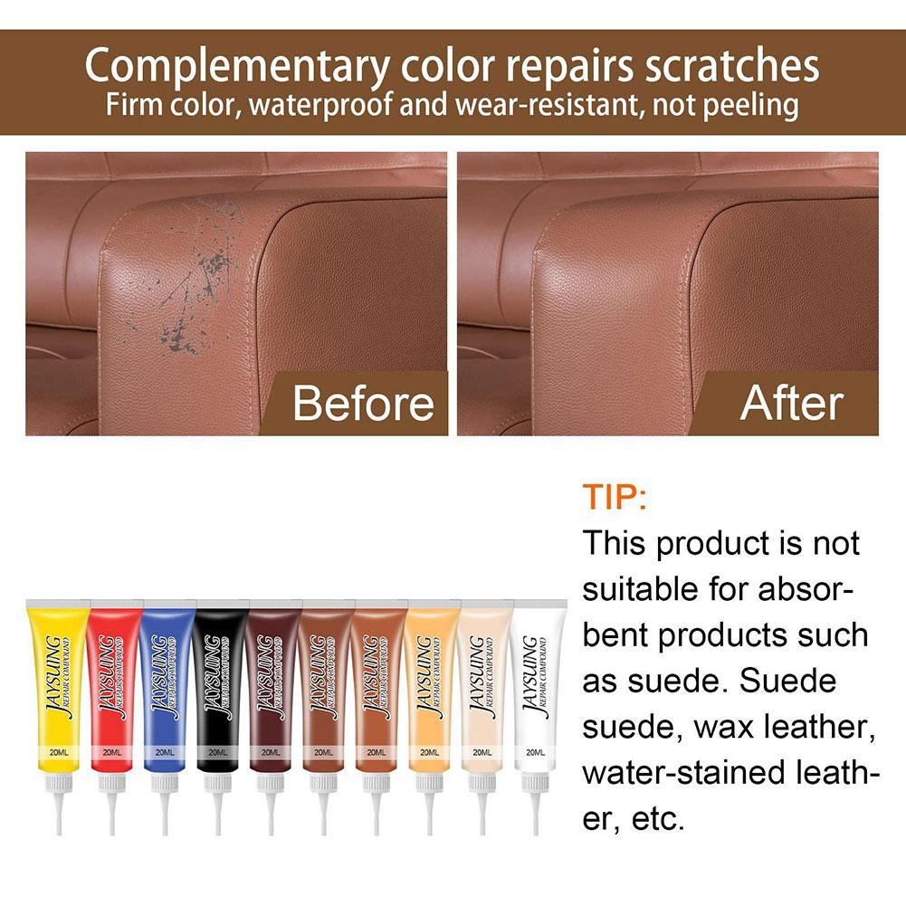 20ml Professional Diy Leather Repair Gel,Quick Drying Leather Renovation Gel,Waterproof Leather Protection Paste For Purses Belt