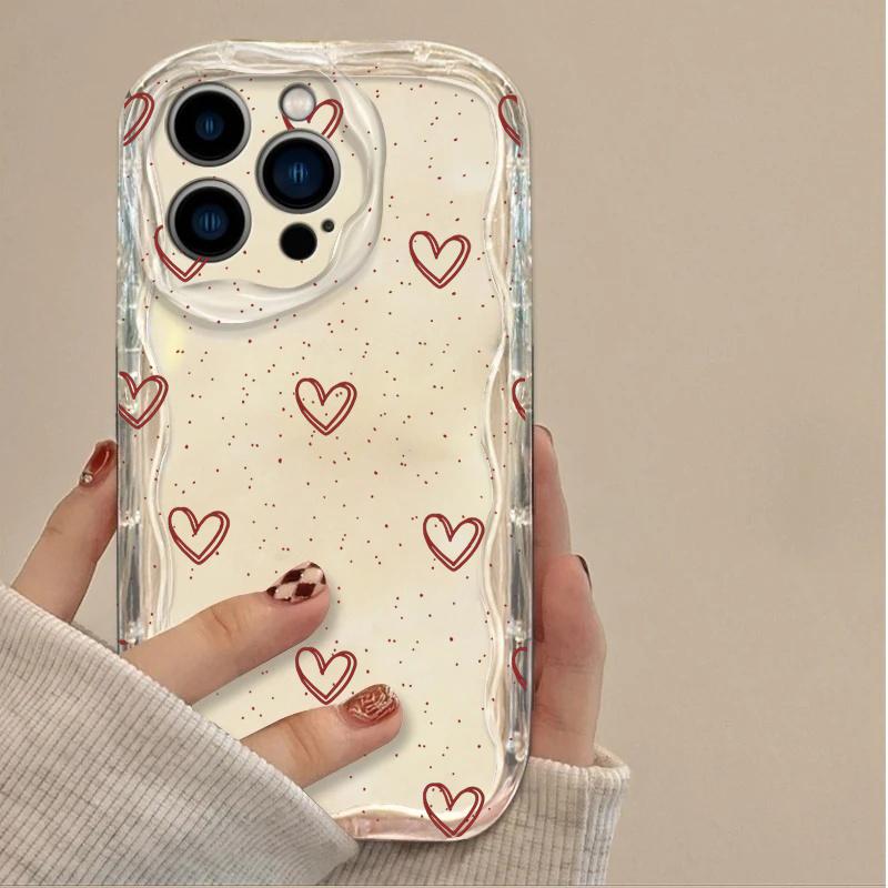 Colorful Leaves Minimalism Love Heart Silicone Case For Xiaomi Redmi Note 15 14 13 12 Pro Plus 5G 4G Redmi 15C 15 14C 13C 12C A5