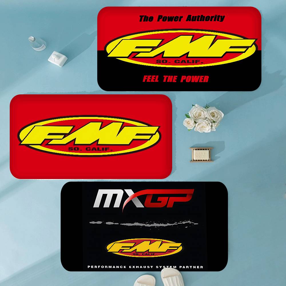 FMF Racing Logo Bathroom Mat Anti-slip Absorb Water Long Strip Cushion Bedroon Mat Welcome Doormat