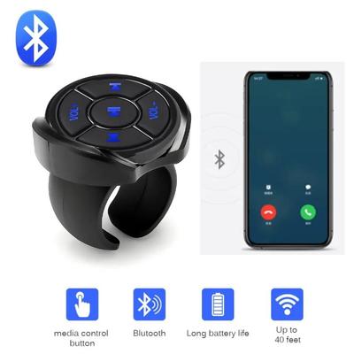 Mini Drahtlose Bluetooth Fernbedienung Media Taste Auto Motorrad Fahrrad Lenkrad Musik Spielen für IOS Android Telefon Tablet
