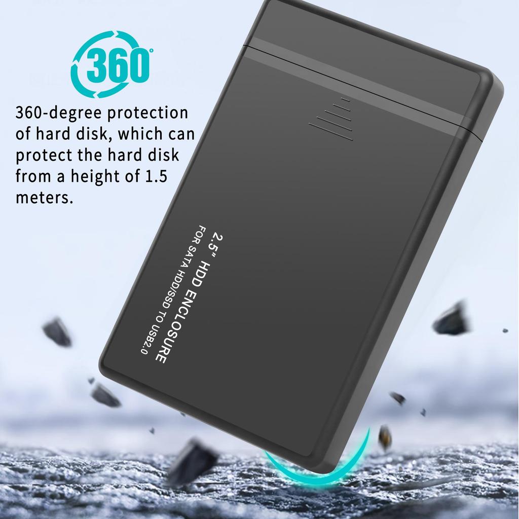 2.5" SATA HDD SSD Enclosure With 5Gbps Transfer Speed USB3.1 Hard Drive Case for SSD USB 2.0 3.0 External Storage Mobile Adapter