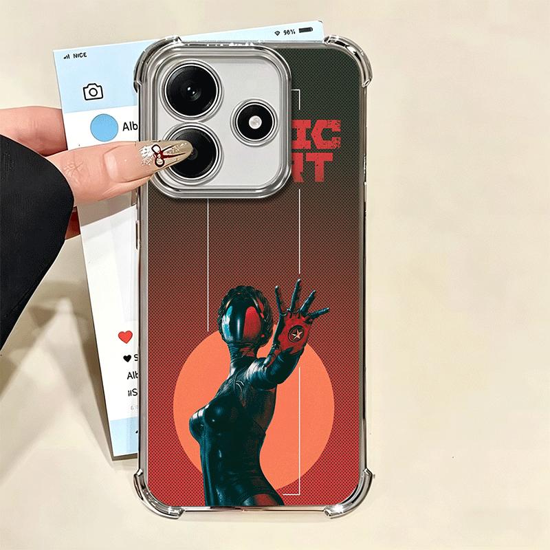 Atomic Heart Game Plating Phone Case For Xiaomi Redmi Note 14 15 Pro Plus 13 12 11 11S 11T 10 9S 9 5G Anti-Fall Airabag Cover