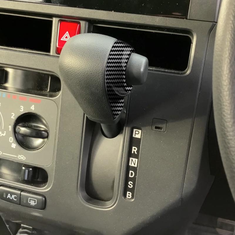 RHD For TOYOTA ROOMY 2024 Car leather gear Head Knob Gear Shift Collars Handbrake Cover interior Accessories