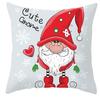 New Christmas Dwarf Pillow Cover Christmas Cute Dwarf Peach Skin Cushion Cover