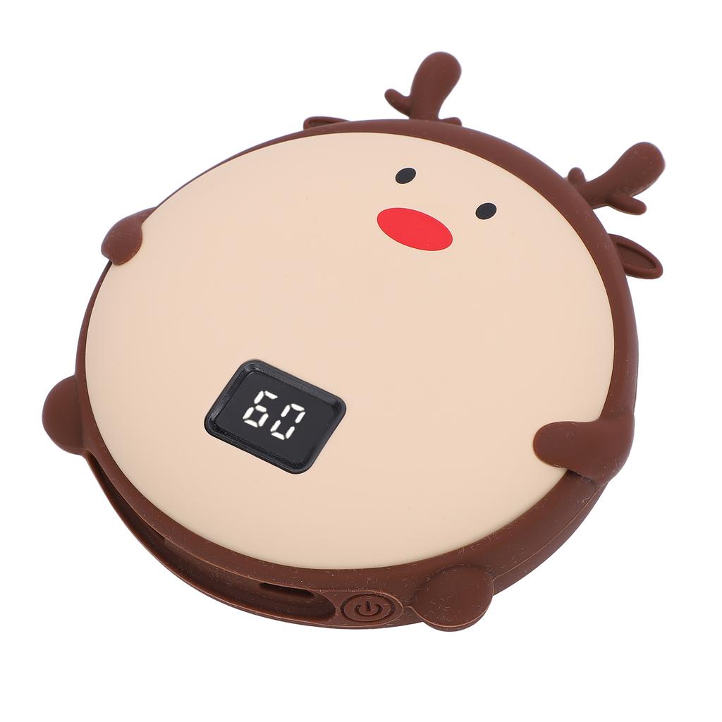 2 In 1 Handwarmer 10000 MAh Power Bank Cartoon 2 Temperature LED Digital Display USB Charging