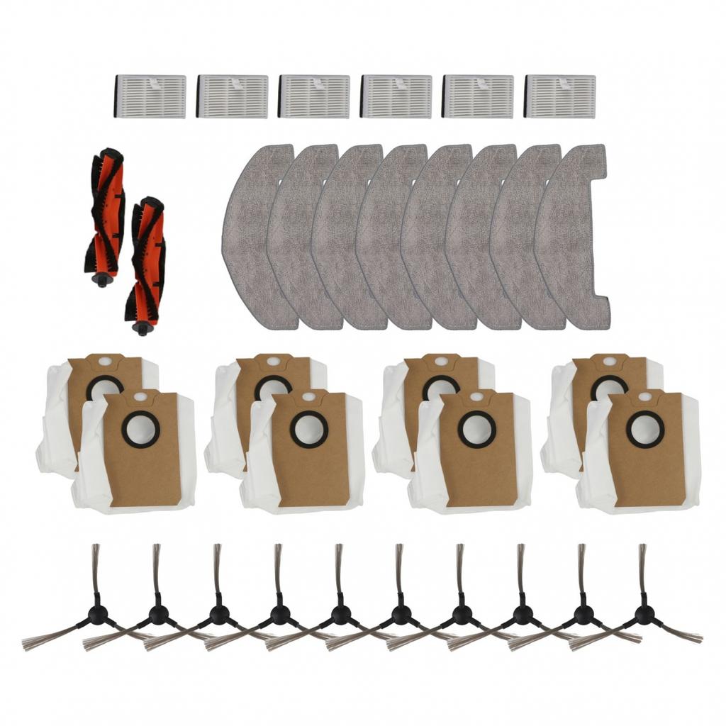 Replacement Kit for MONSGA MS1 MAX Robot Vacuum 1 Main Brush 2 Mop