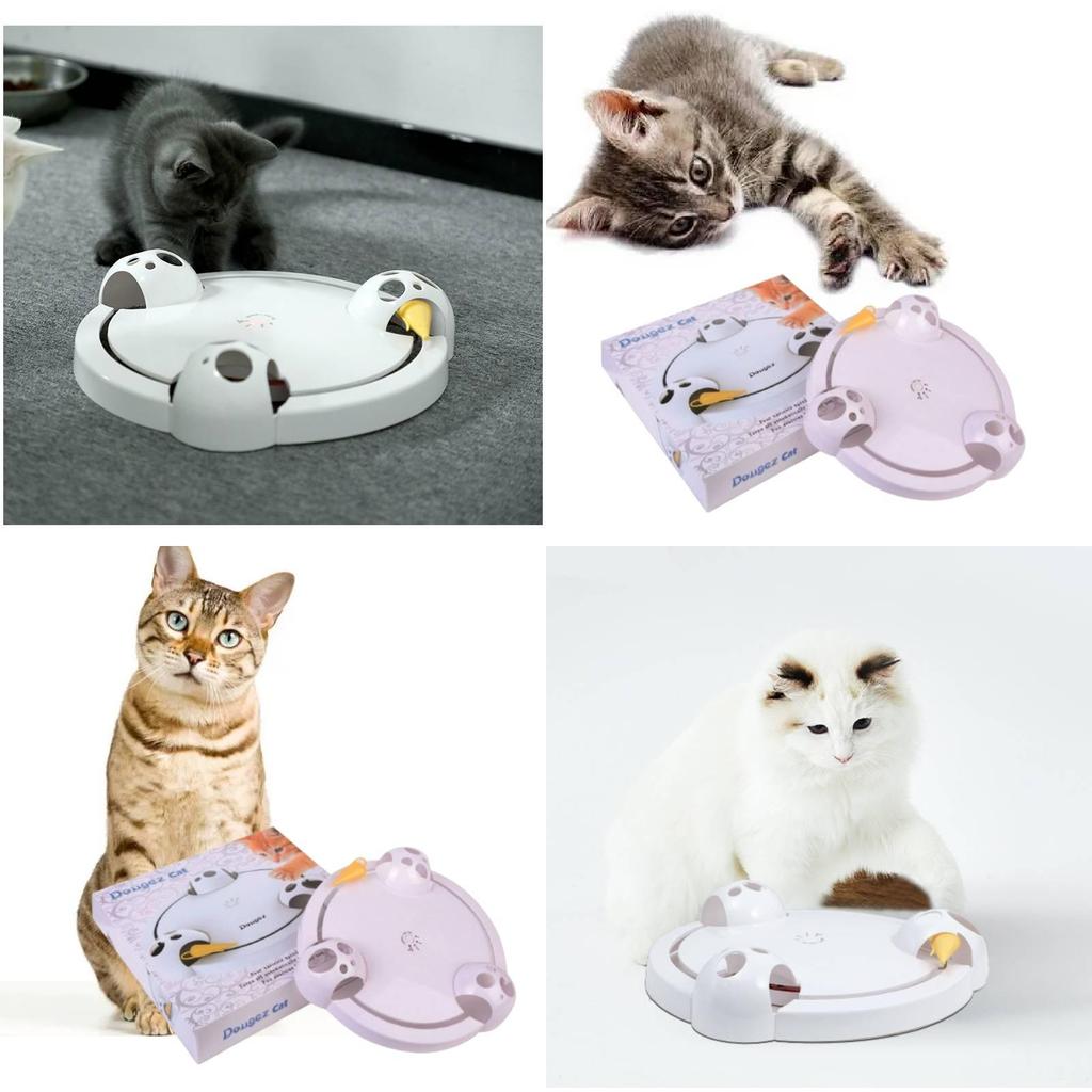 Premium Interactive Cat Toy With Automatic Rotating Mouse For Engaging Playtime