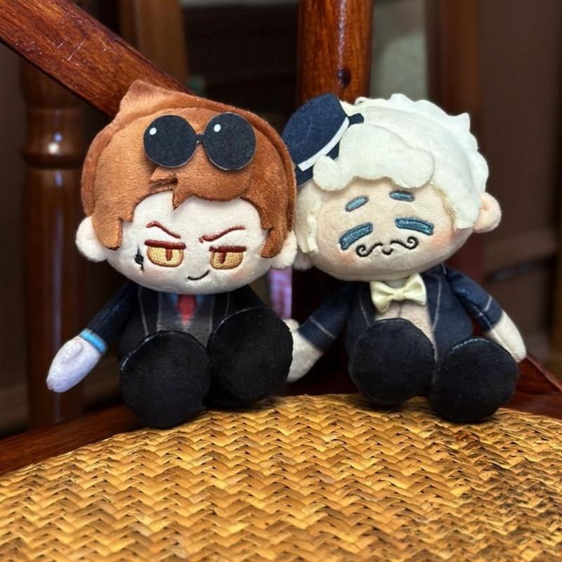 Good Omens Aziraphale Crowley Sleutelhanger Zeester Lichaam Pluche Pop Ca Chui Lichaam Sleutelhanger Fanart Verzamelsieraad Cadeau Voor Fans 15cm