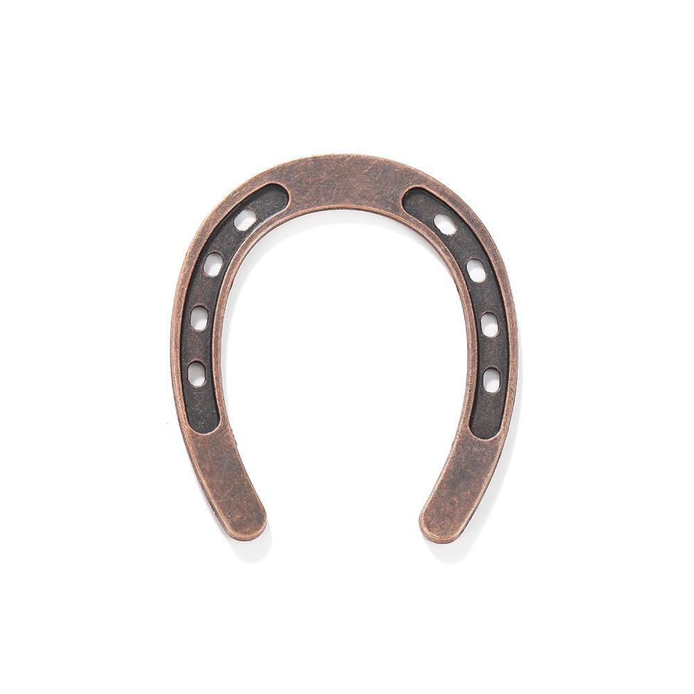 European-Style Lucky Horseshoe Pendant - Retro Wedding Decoration & Creative Party Gift with Thank You Cards