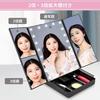 Actress Mirror Makeup Mirror Tabletop Mirror with LED Light Mirror Magnifying Mirror Large Stylish Folding Stand Mirror Dresser USB Large Makeup