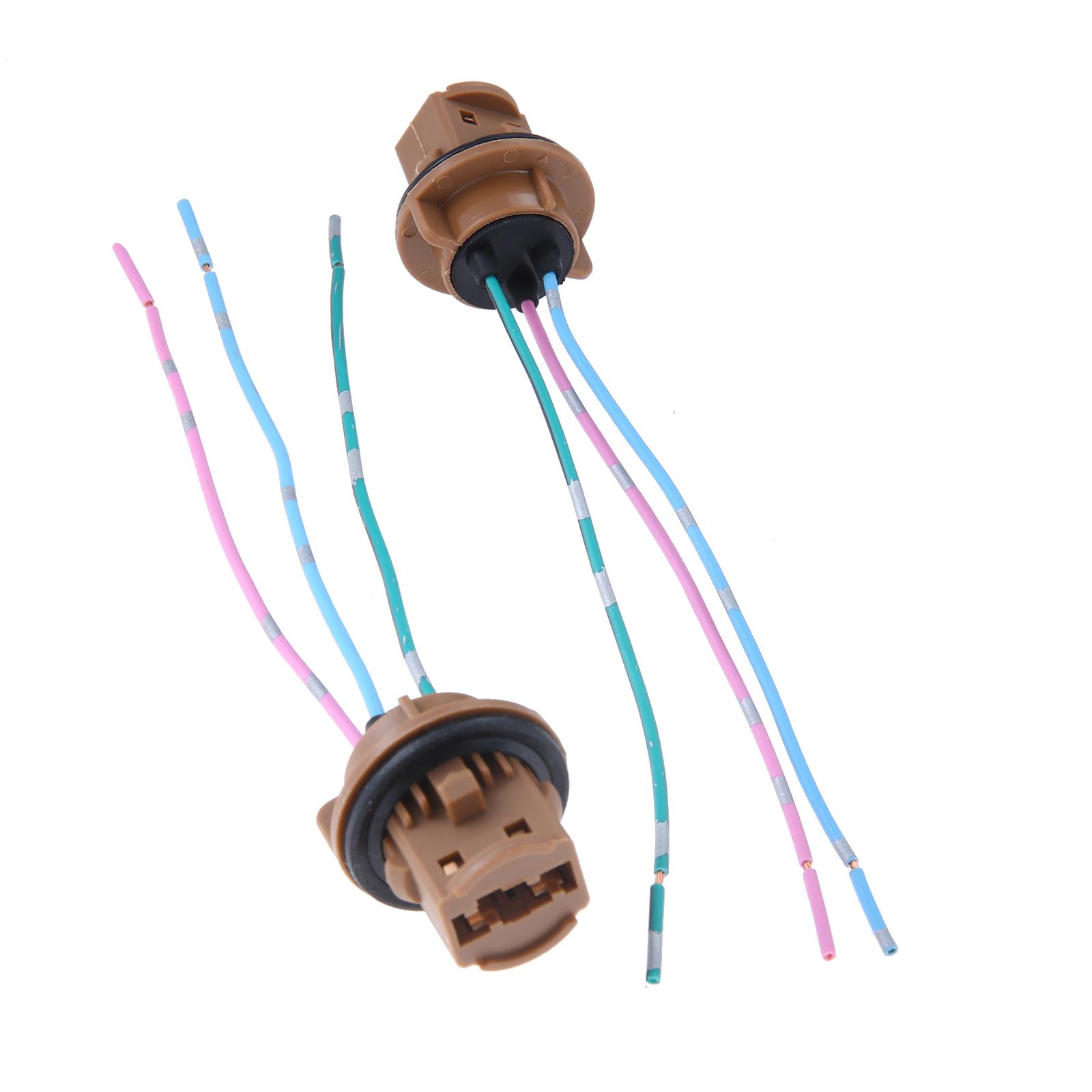 

2Pcs/Air Brown/Black 7443/7440 Socket Base,Bulb Socket Adapter Base Female Plug Connection Wiring,Car Light Expansion Connector коричневий