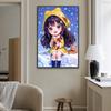 5D DIY Full Square Drill Diamond Painting Girl Kit Home Decor Art 45x65cm