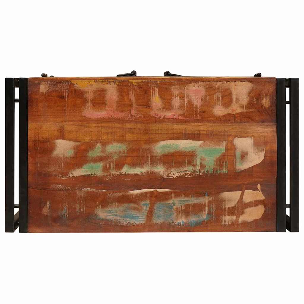 Nightstand Multicolored 66 x 35 x 76 cm Solid Reclaimed Wood