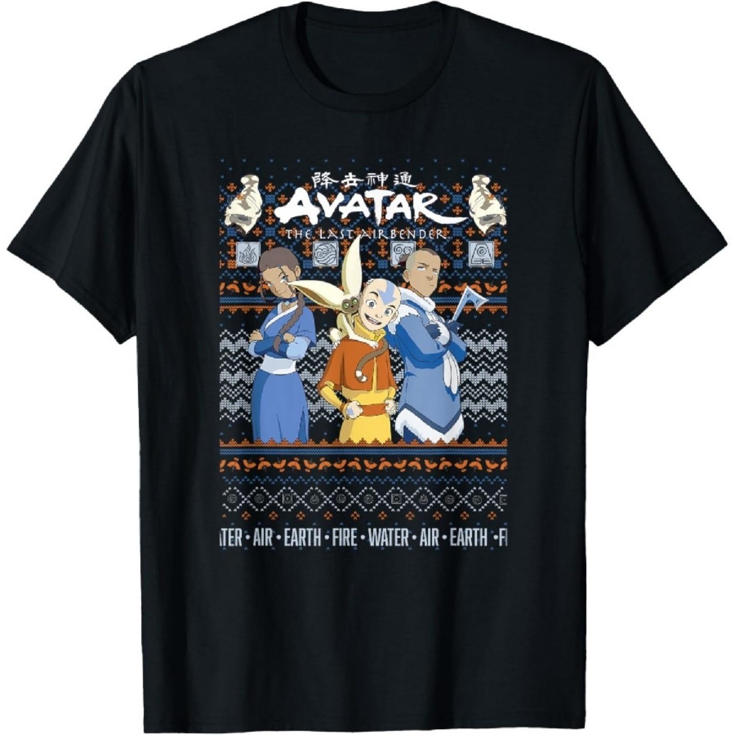 The Last Airbender Christmas Ugly Sweater T-Shirt S