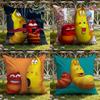 Funny L-Larva Cushion Cover Home & Car Dual-Scene Pillow Cover: Reversible for Premium Comfort