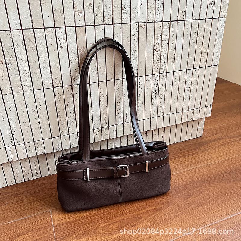 2025 New Commuter Large-capacity Retro Simple Niche Design Women's Shoulder Bag Messenger Bag Tote Bag