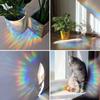 18PCS Mandala Window Clings Anti-Collision Decals to Save Birds from Collisions,Non Adhesive Prismatic Vinyl Window Clings Rainbow Stickers