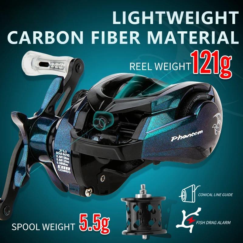 Newly Light Game Bait Casting Fishing Reel Magnetic Brake System 7.1:1 Small Body Fishing Reel 5+1 BB 4kg Max Drag Waterproof and Corrosion Resistant