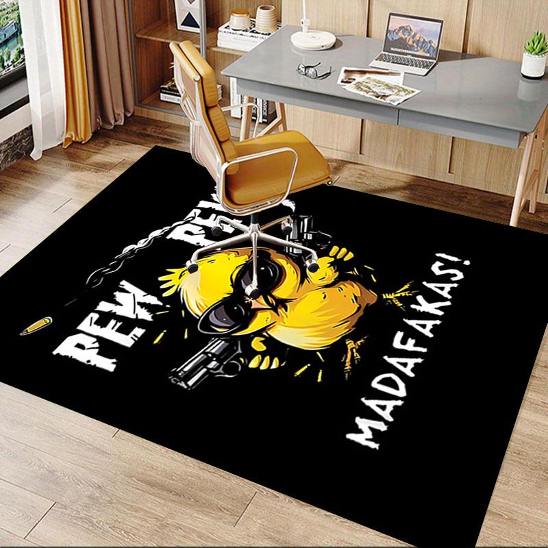 1 Stück Hühnchen madafakas Teppich, Büroteppich Außenmatte Heimdekoration Bereichsteppich Festival