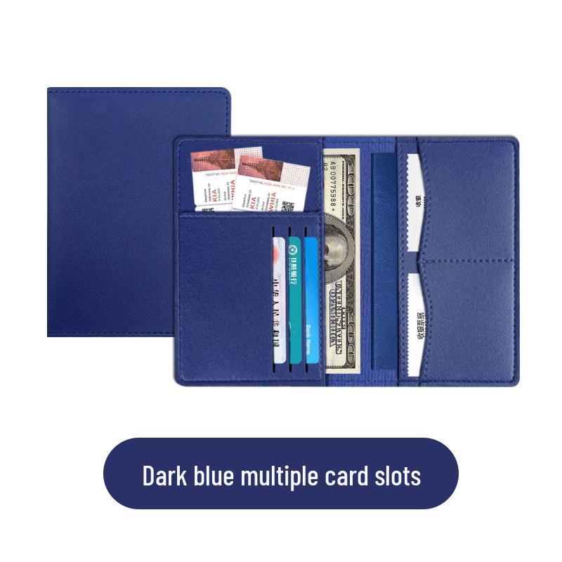PU Leather Passport Holder & Travel Wallet Set - Multi-Function Passport Bag & Card Holder