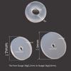 Piercing Healing Silicone Discs Transparent Disc Pads for Fixing the Earrings