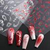 Nail Sticker Geometric Pattern Shining Star Moon Back Adhesive Nail Decals