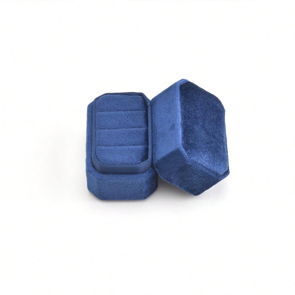 Portable Octagonal Jewelry Box Earrings Earrings Necklace Ring Jewelry Storage Box