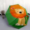 1pc Lion Cub Automatic Folding Umbrella - Windproof Compact Travel Umbrella with Auto Open/Close, 8-Rib Heavy-Duty Shaft for Women/Men A027