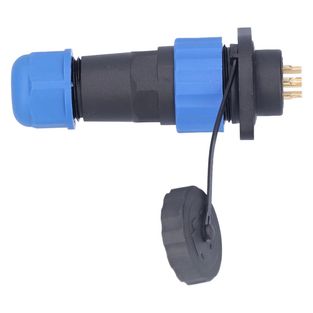IP68 Waterproof Plug Socket Flange Aviation Power Connector Industrial Adapter AC380V SP206 Pin