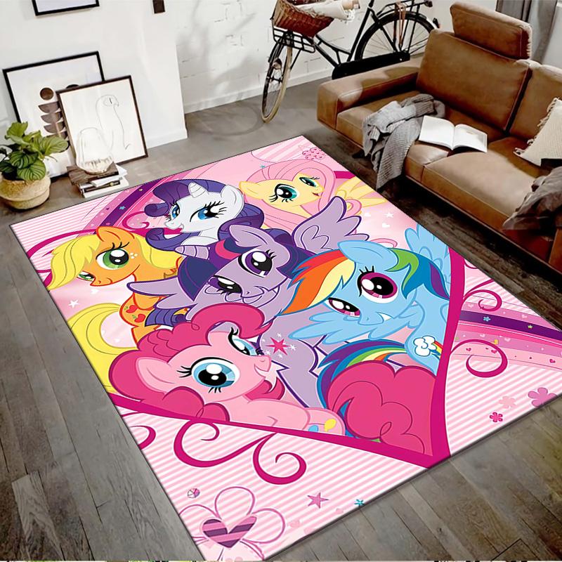 1pc My Little Pony3 Design Printed Area Rug Carpet for Bedroom Living Room Home Decor Rugs Mat Non Slip Mat Rug for Bedside