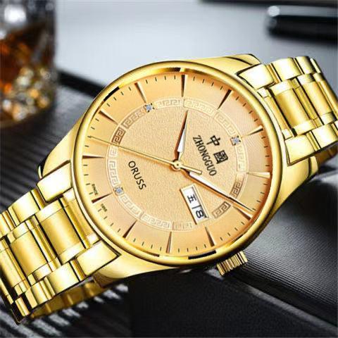 Reloj de Hombre Automático Completo Luminoso Resistente al Agua Calendario Gama Alta Atractivo Moda Reloj de Cuarzo