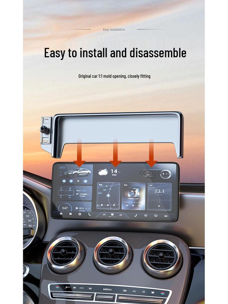 Geely Geometry Car Phone Holder for A, Apro, C, G6, M6, E Models - Screen Navigation Mount